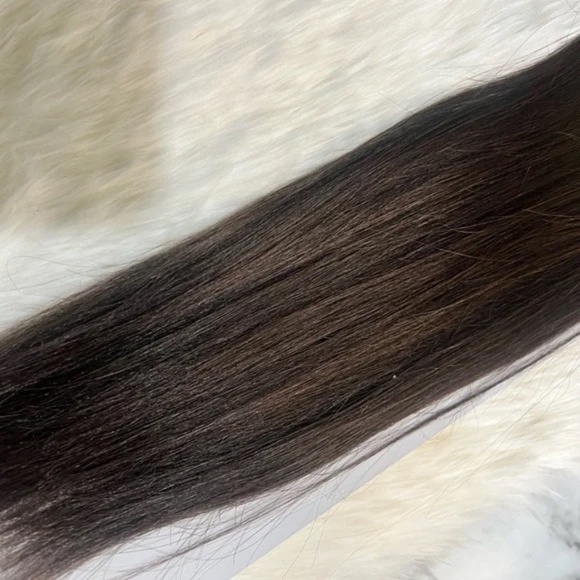 Ultra Silky 100% Human hair in Dark Brown #2 Straight Hair Extensions - … - Picture 5 of 5